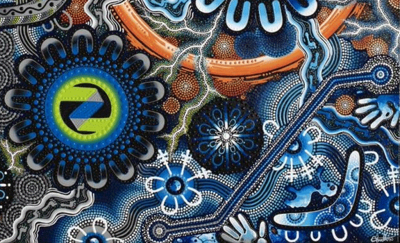 Artwork by Chern'ee Sutton, Mount Isa